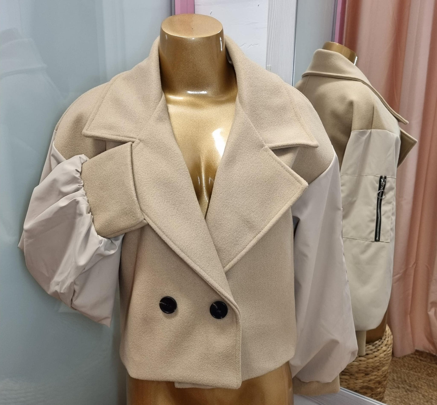 CHAQUETA MANGAS DE TELA MUJER TIPO TORERA