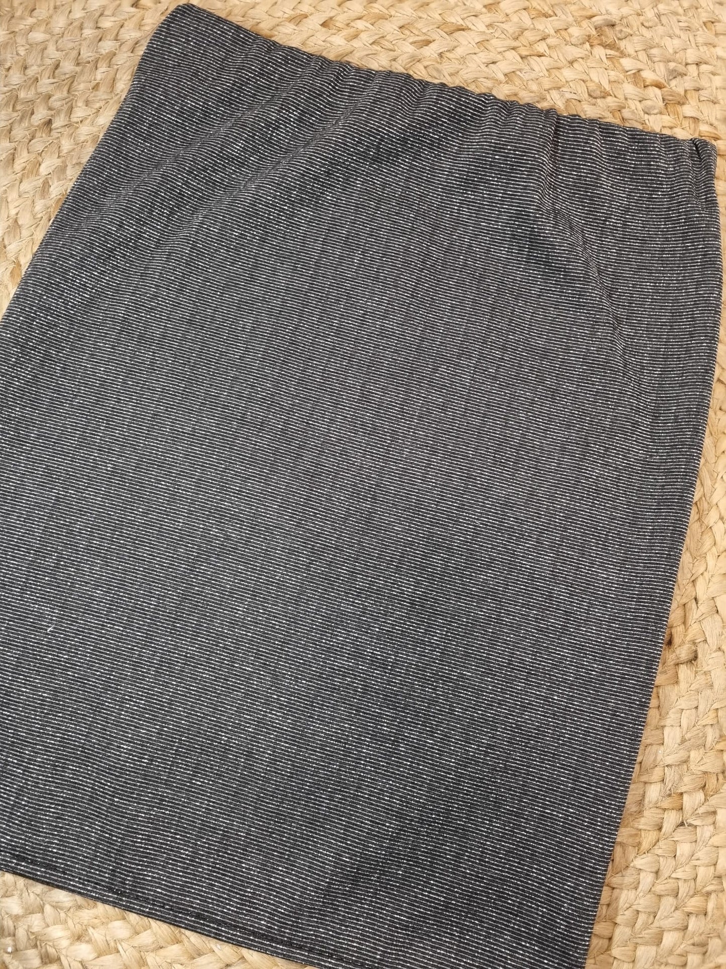 FALDA GRIS BRILLI ELASTICA