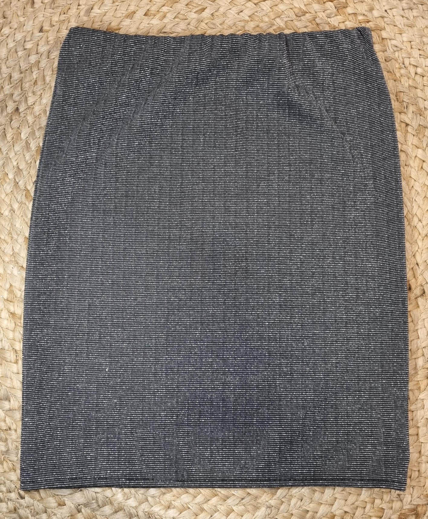 FALDA GRIS BRILLI ELASTICA