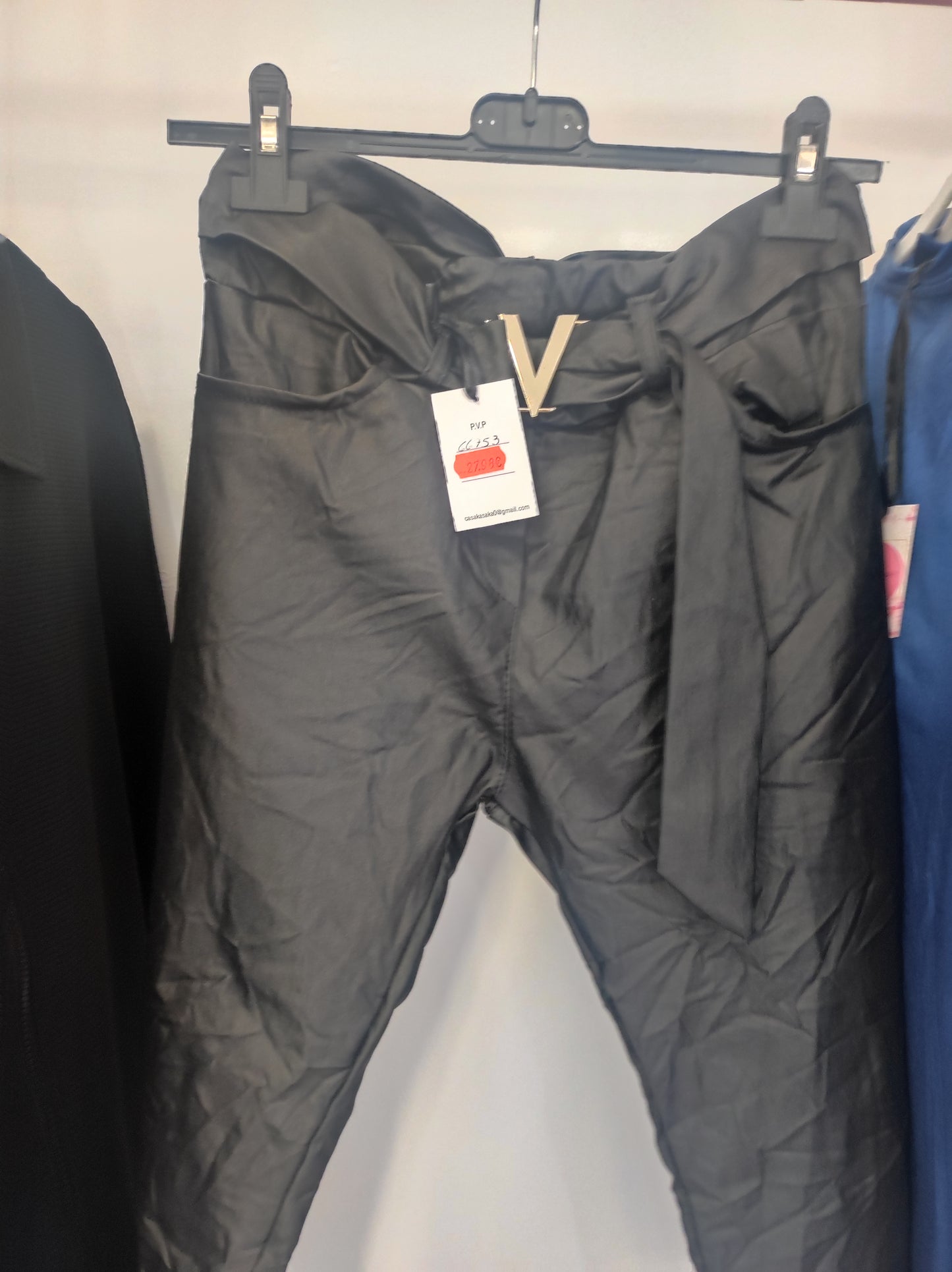 PANTALON MUJER ADORNO V DORADA