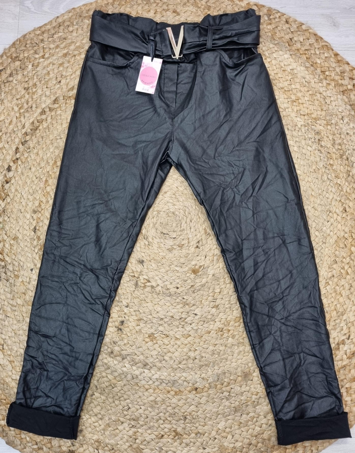 PANTALON MUJER ADORNO V DORADA