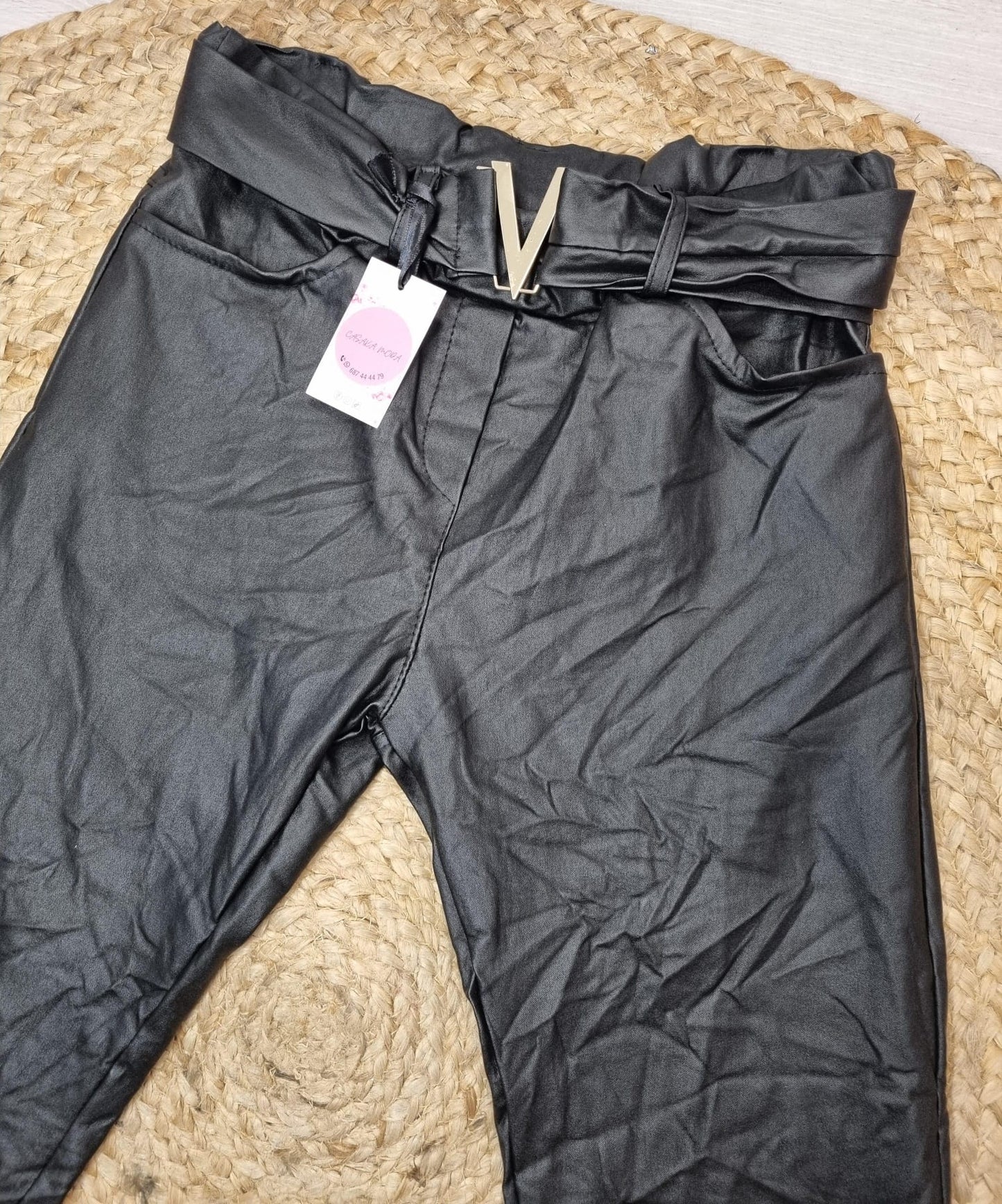 PANTALON MUJER ADORNO V DORADA
