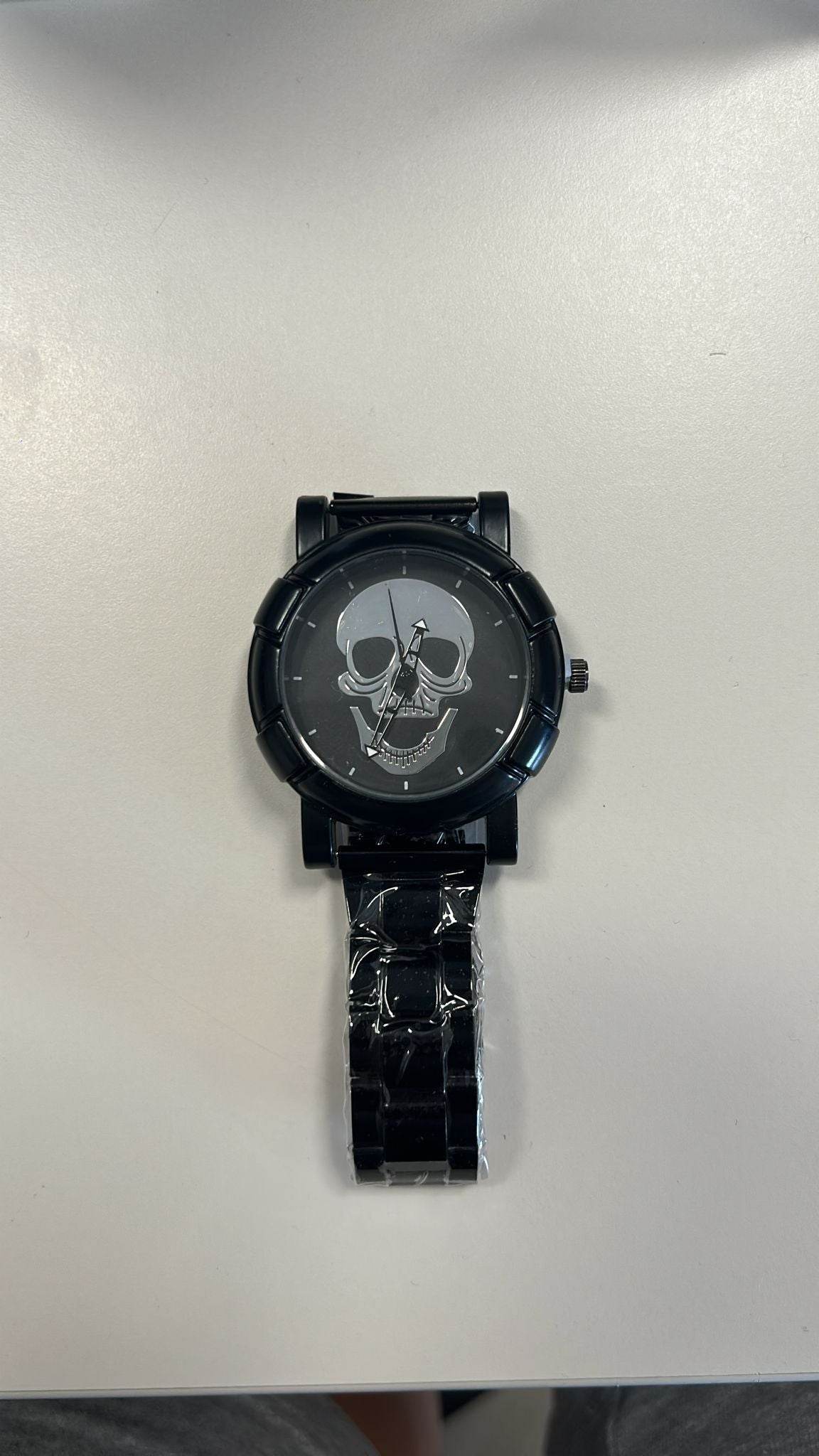RELOJ GOTICO CALAVERA