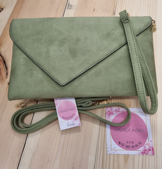 BOLSO TERCIOPELO VERDE