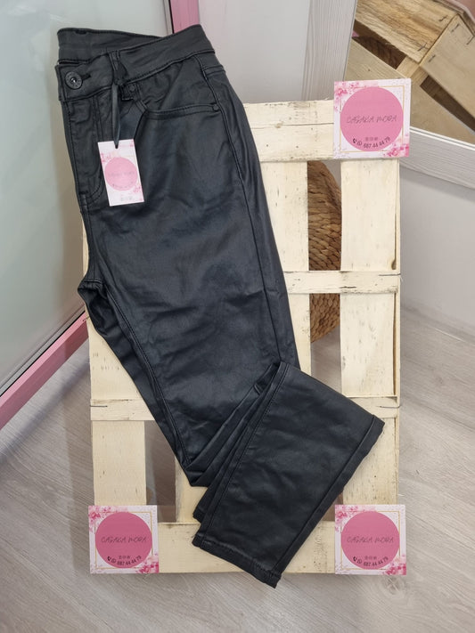 PANTALON POLIPIEL NEGRO MUJER