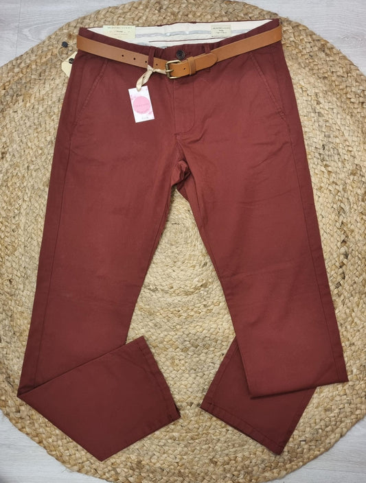 PANTALON HOMBRE SELECTED HOME CON CINTURON