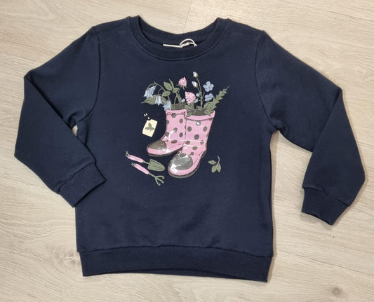 SUDADERA NIÑA NAMEIT BOTAS/FLORES