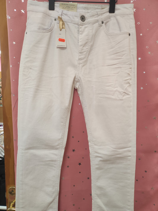 PANTALÓN SELECTED HOMME BLANCO HOMBRE